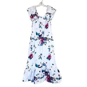 Hilo Hattie Hawaiian Dress White Size Large